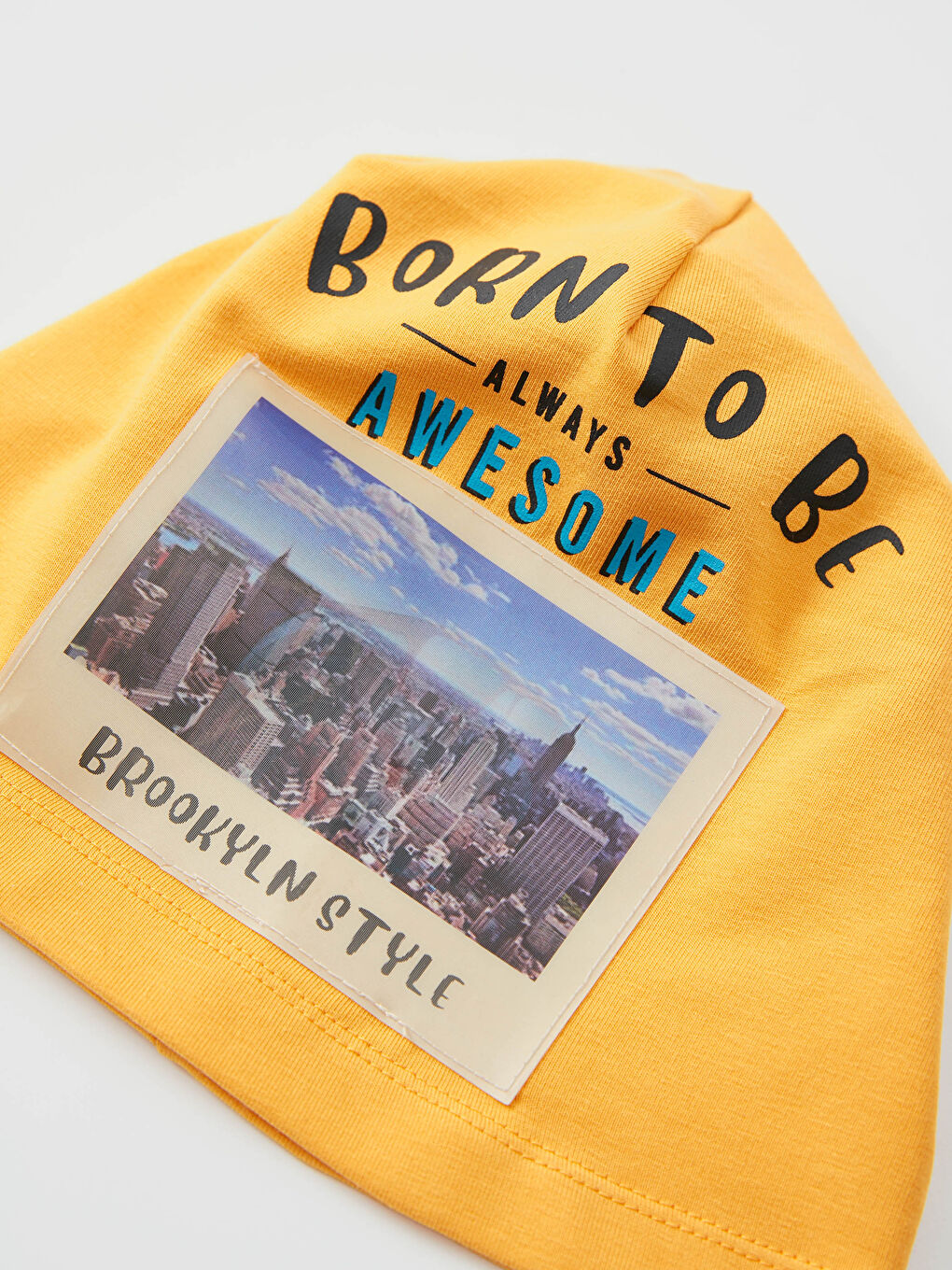 Boy Printed Jersey Beanie-1