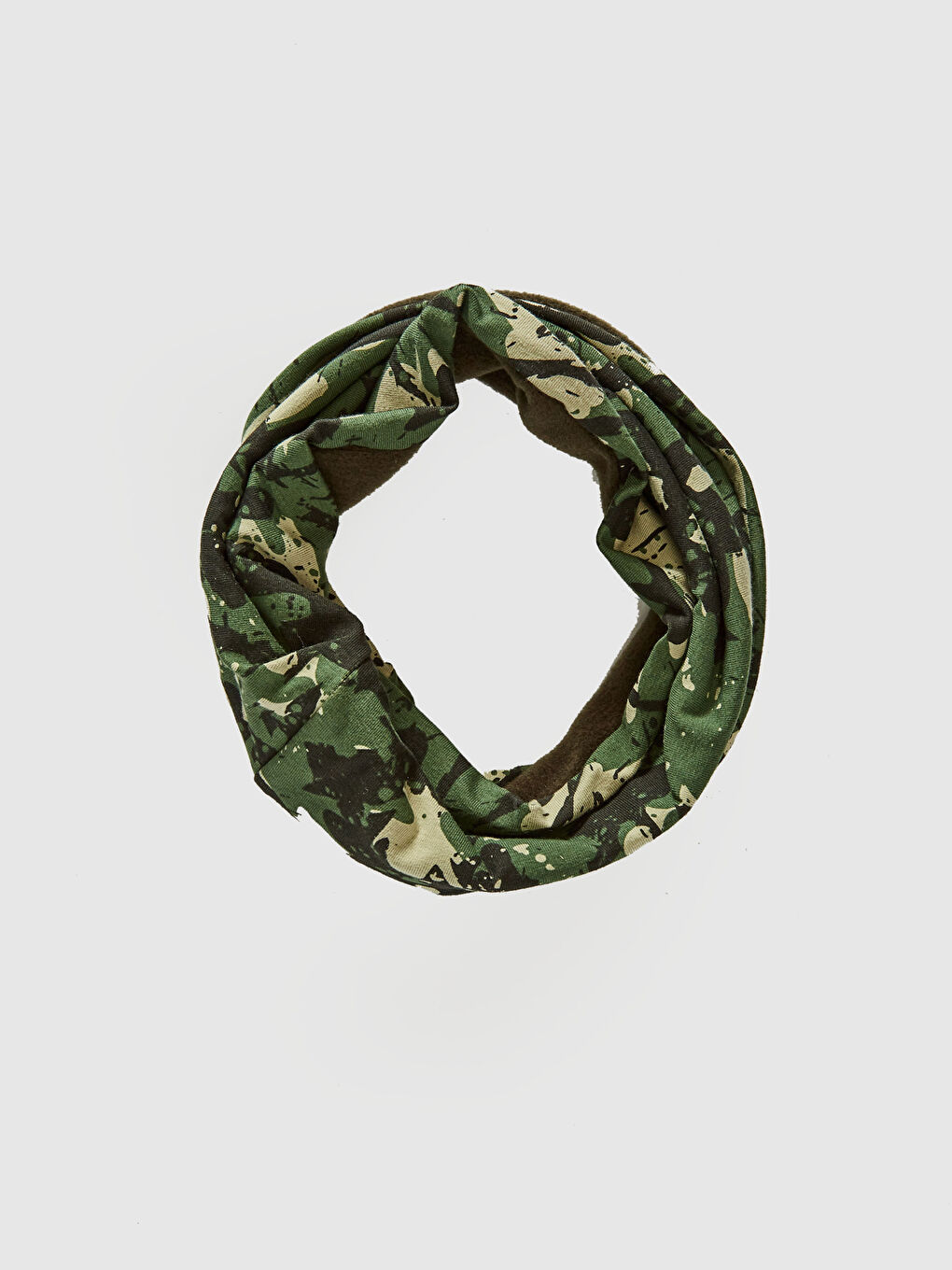 Boy Camouflage Printed Jersey Scarf