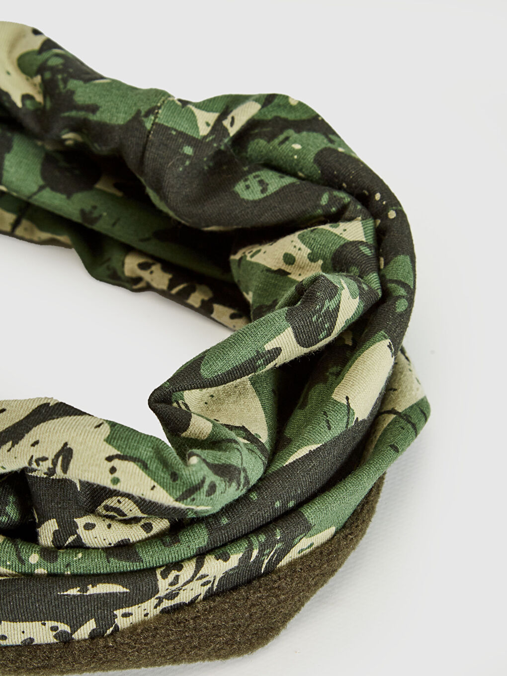 Boy Camouflage Printed Jersey Scarf-2