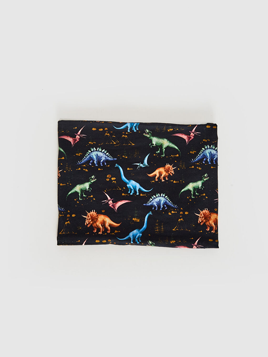 Boy Dinosaur Printed Jersey Scarf-3