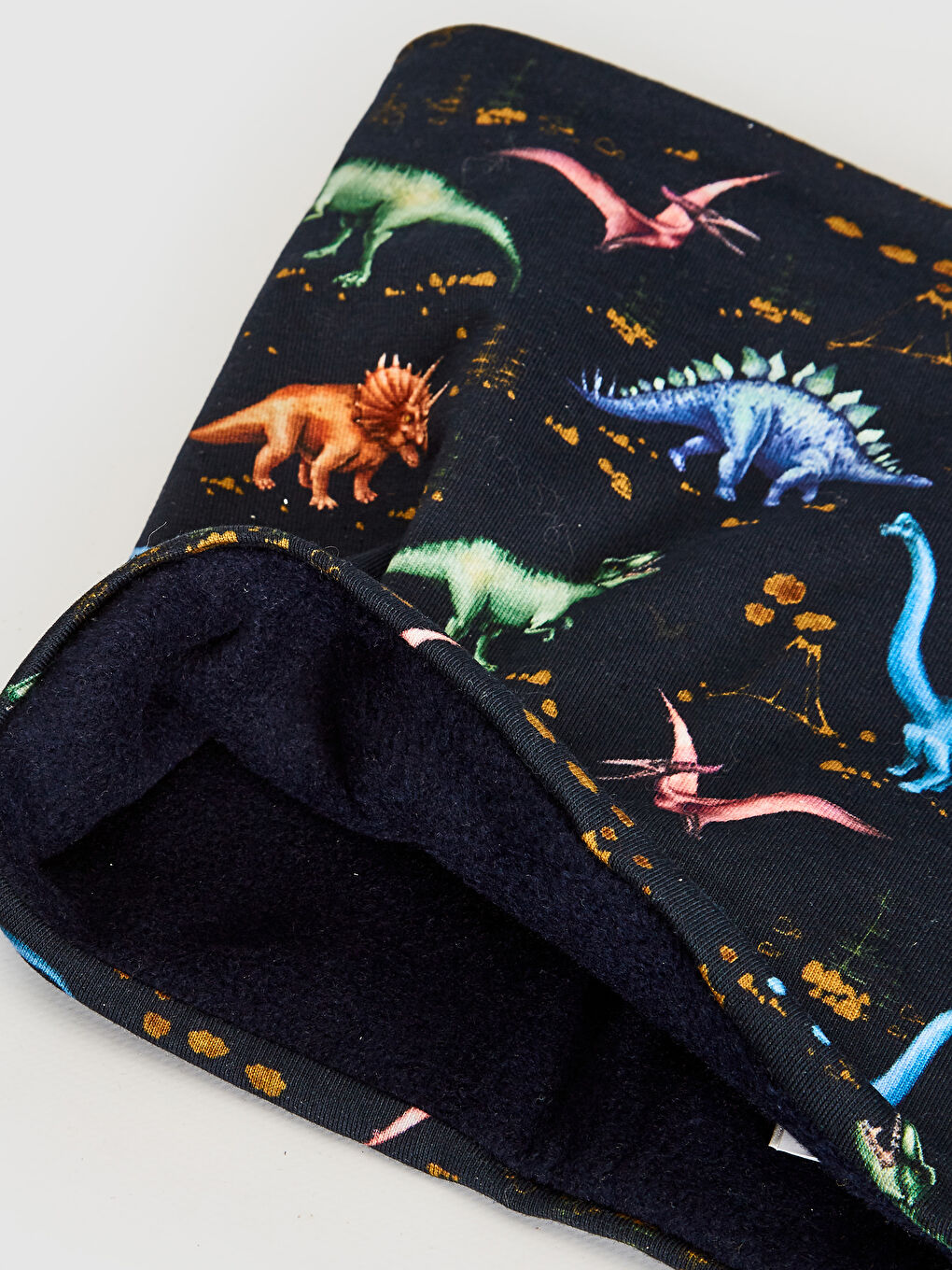 Boy Dinosaur Printed Jersey Scarf-4