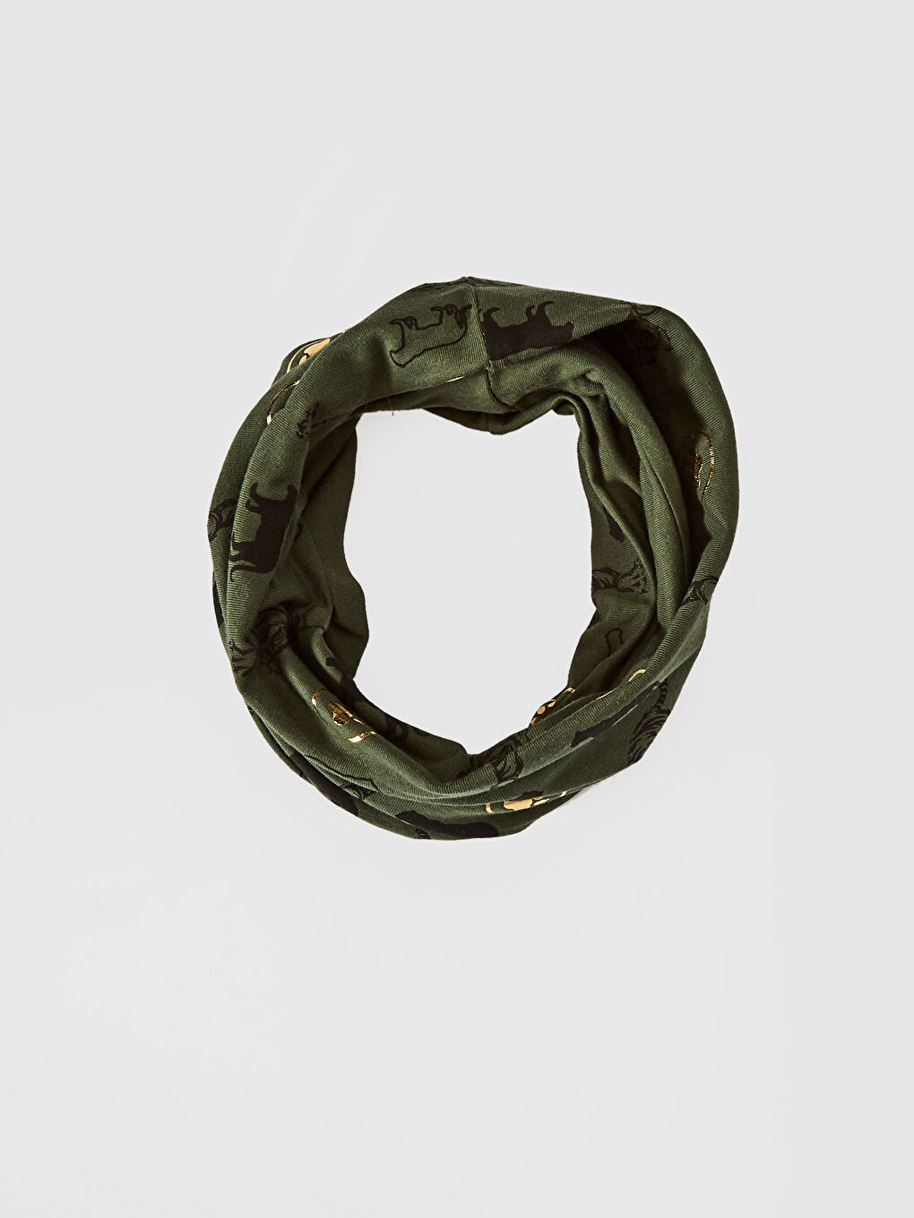 Boy Tiger Printed Jersey Scarf