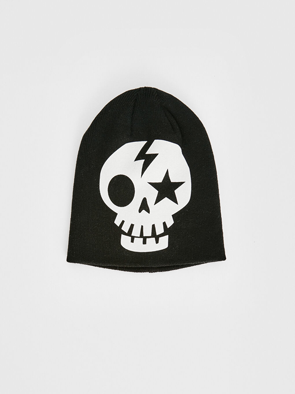 Boy's Skull Printed Tricot Beret