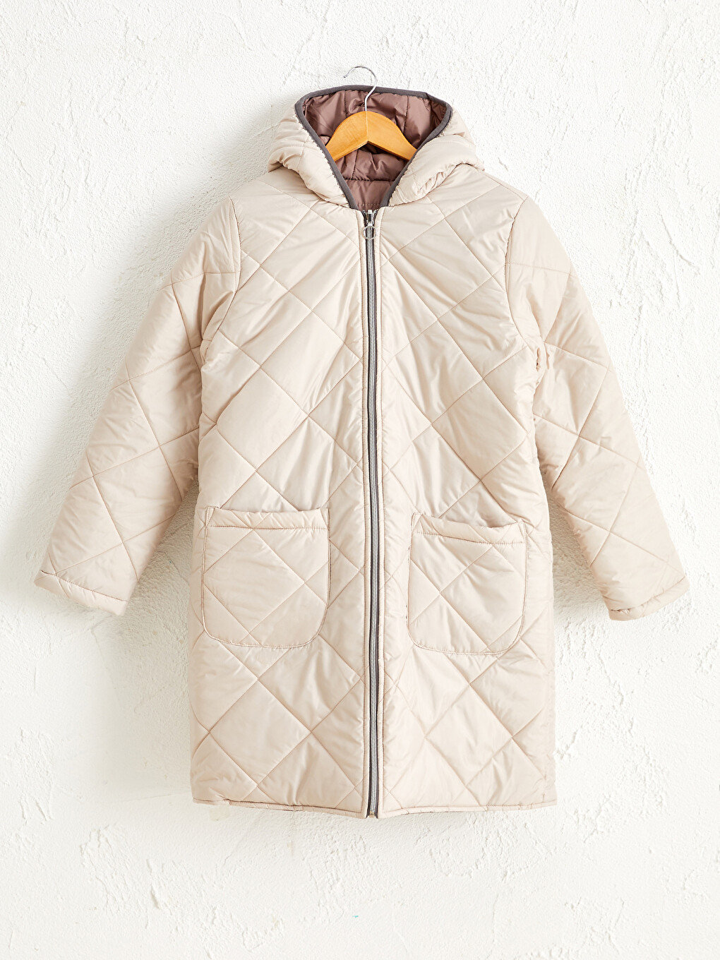 Long Puffer With Hood-1