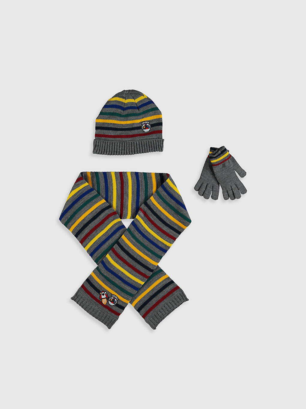 Boy's Tricot Beret, Gloves and Scarves