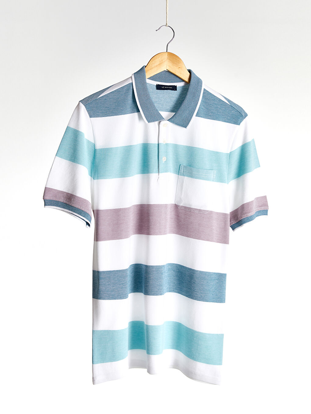 Удобная Полосатая Футболка-Водолазка Свободного Кроя