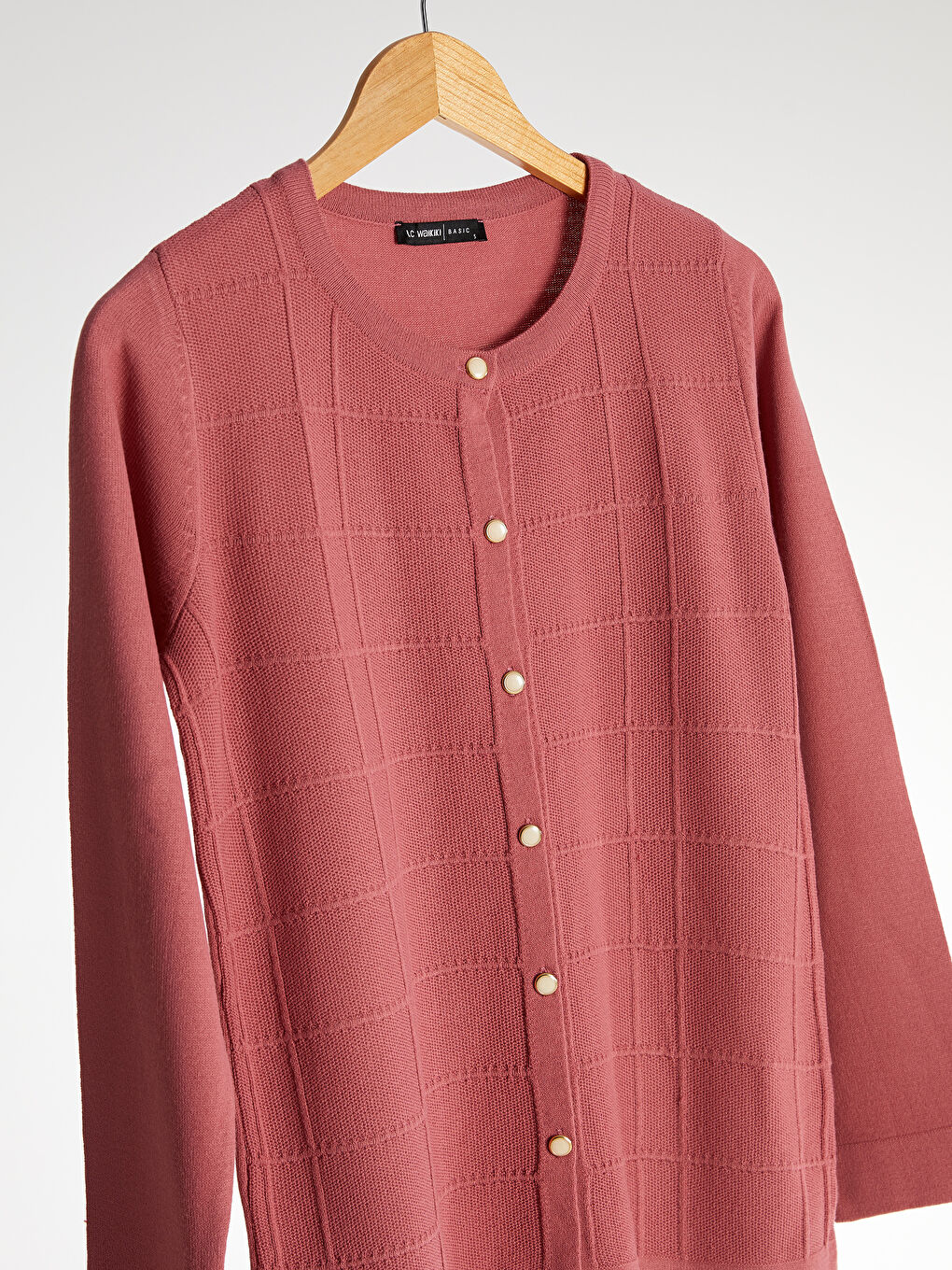 Трикотажный кардиган с деталями пуговиц-1