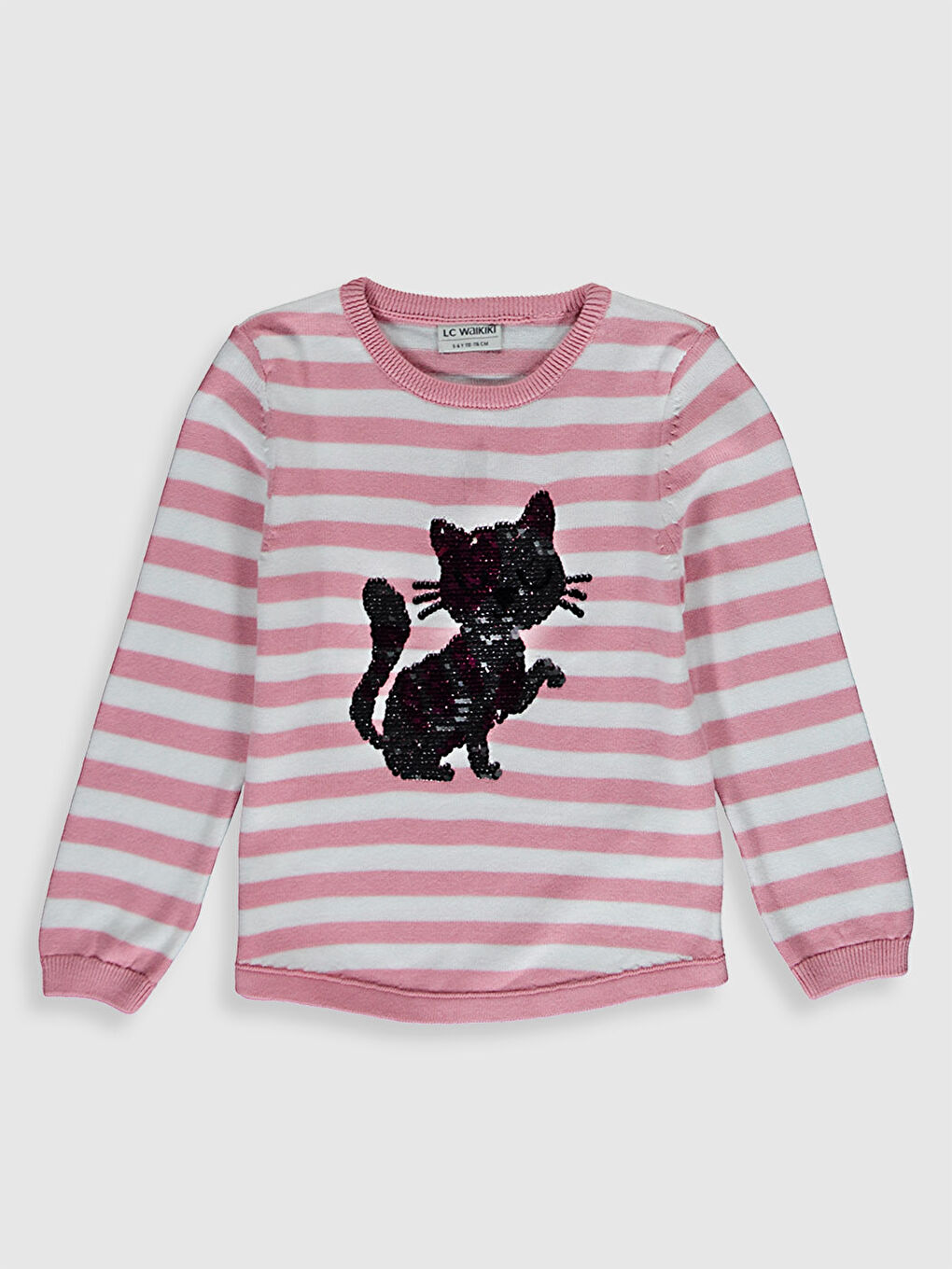 Girl's Double-Sided Sequin Lightweight Tricot Jumper