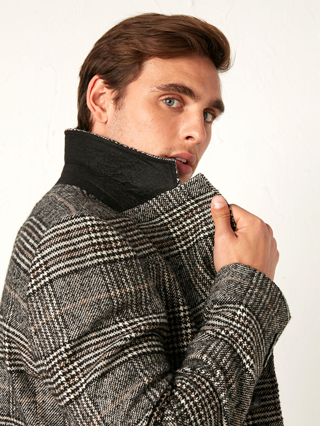 Schmal Geschnittener Schwerer Cabanmantel-2