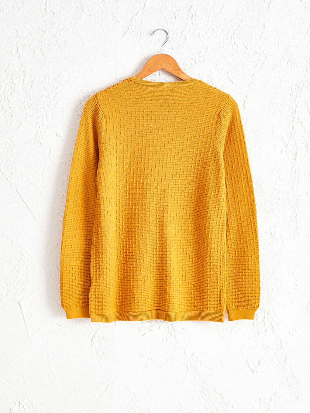 Узорчатый трикотажный свитер-1