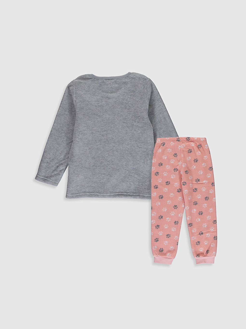 Қыздарға арналған принтті полар пижама жинағы-1