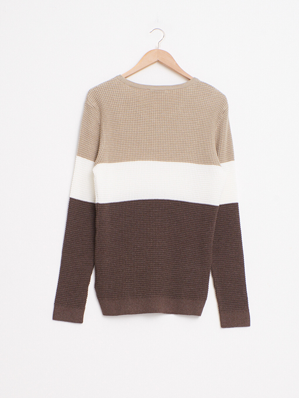 Color Blocked Thin Knitwear Sweater-1