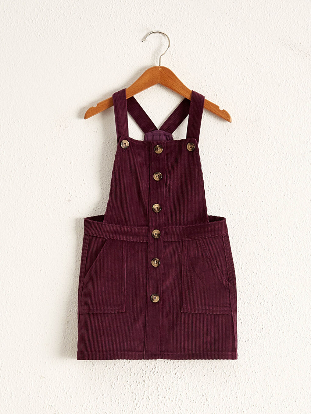LCW Kids Mädchen Samt Latzkleid -0W5382Z4-HJP