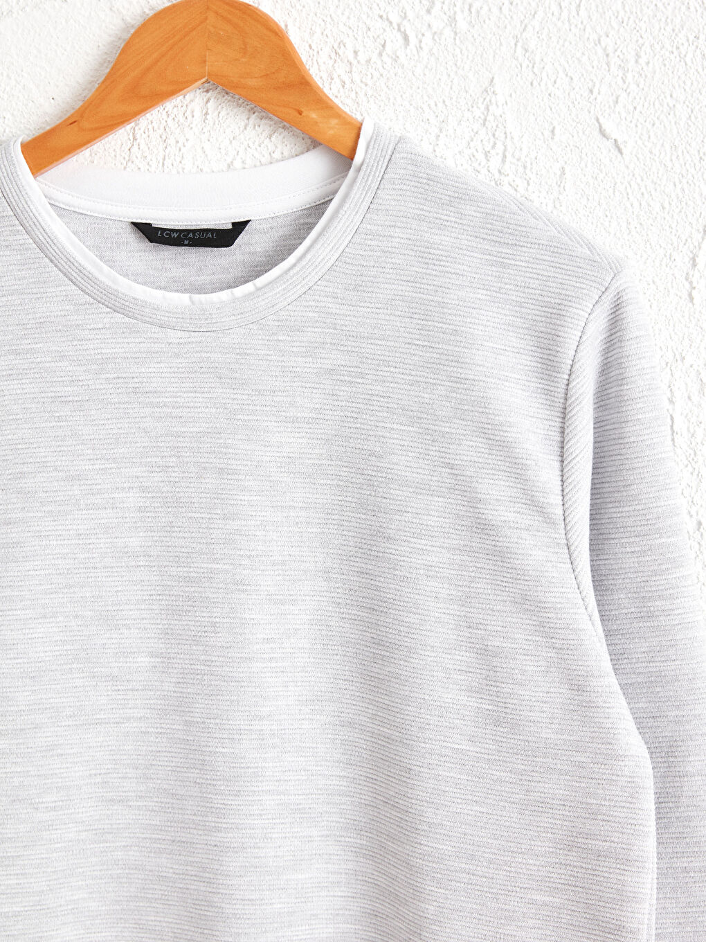 Crew Neck Basic Long Sleeve Sweatshirt-2
