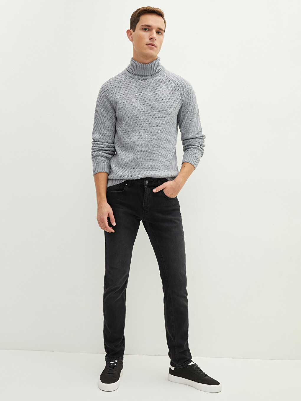 Turtleneck Thick Knitwear Sweater-2