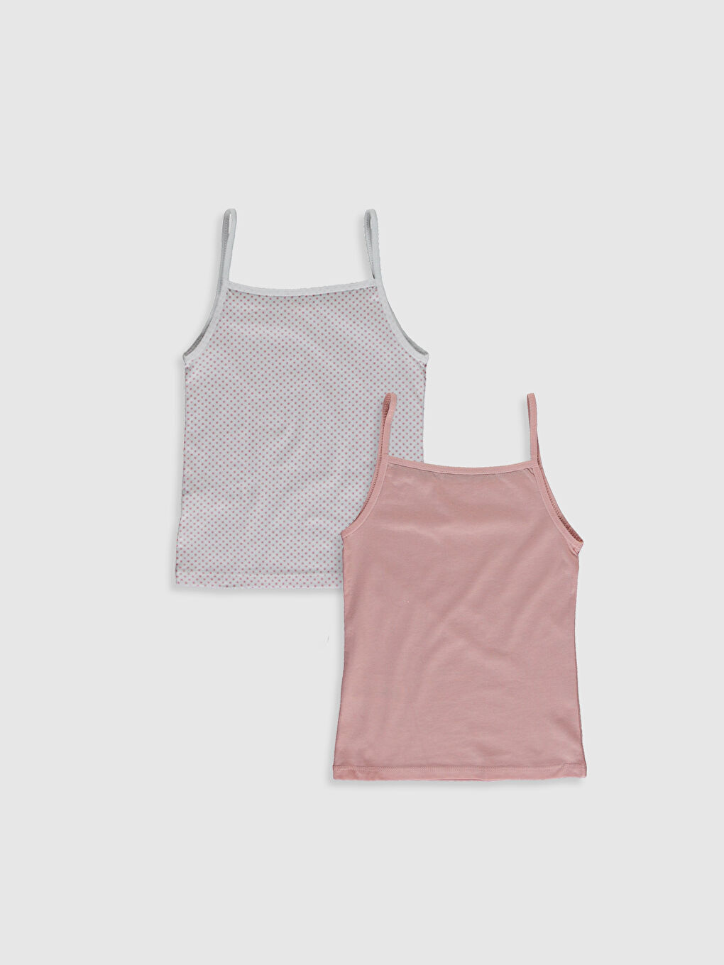 LCW Kids 2-pack Girl's Cotton Tank Top -0W5547Z4-FKR - LC Waikiki