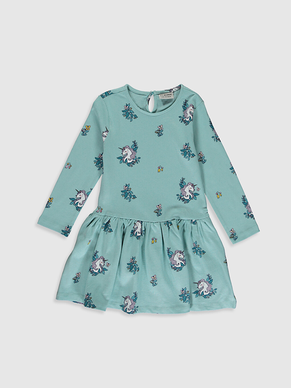Girl's Printed Sweatshirt Dress