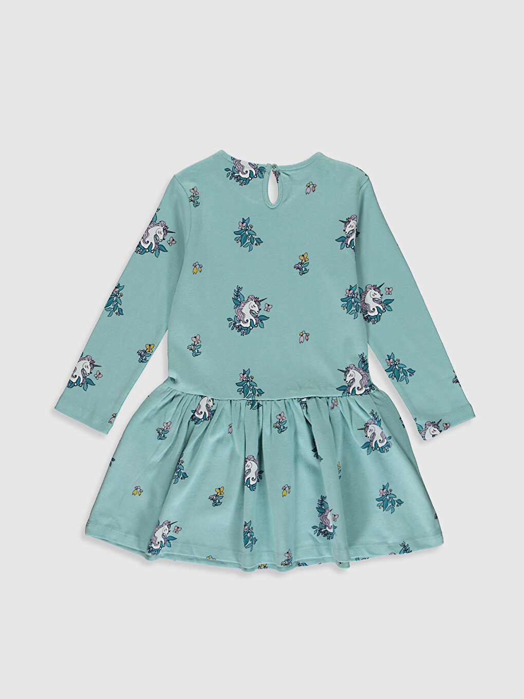 Girl's Printed Sweatshirt Dress-1