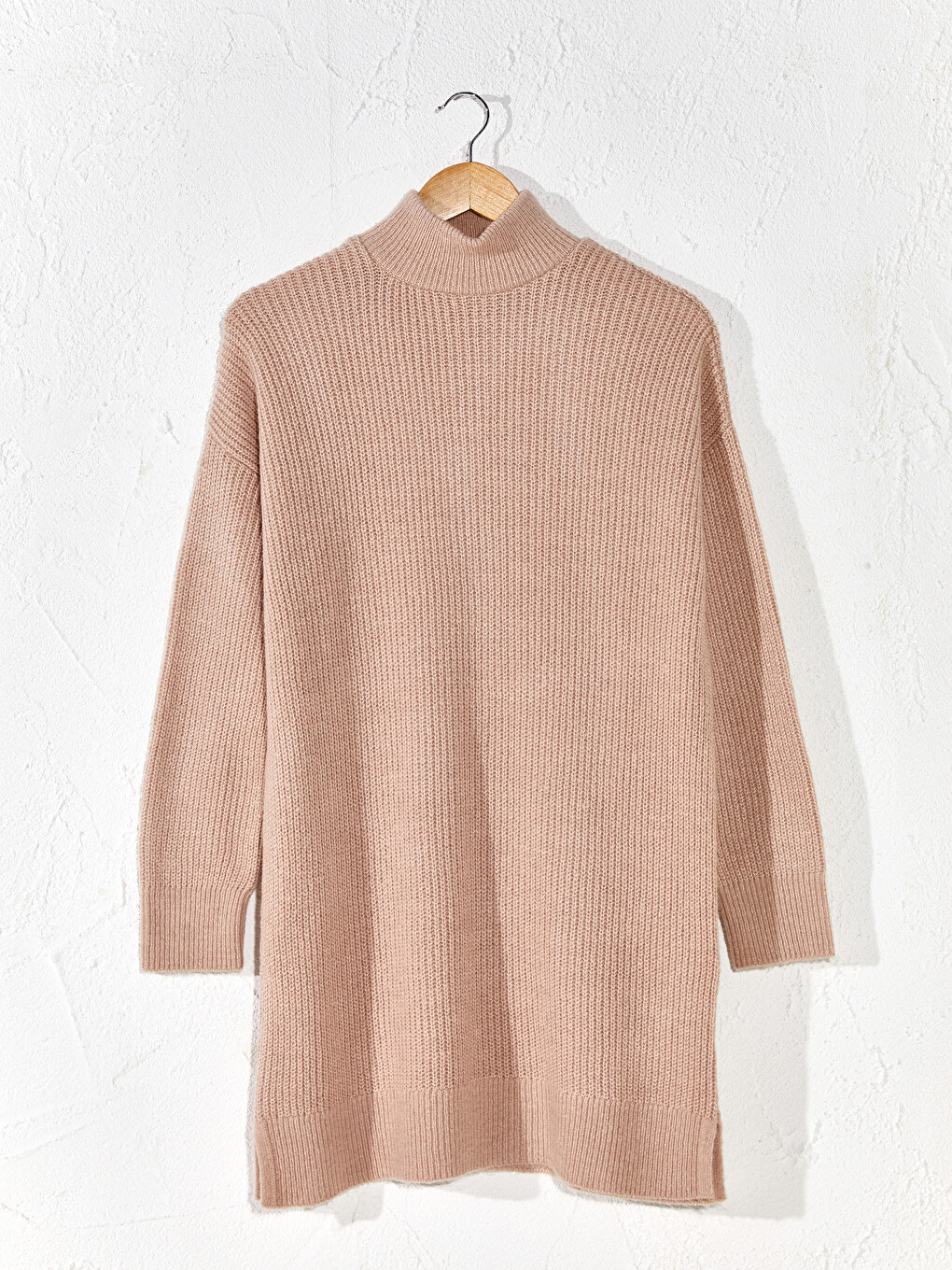 Standing Collar Long Sleeved Women's Tunic