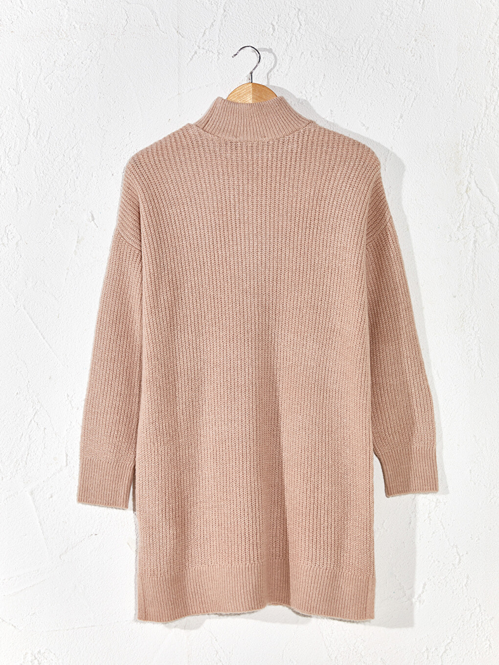 Standing Collar Long Sleeved Women's Tunic-2