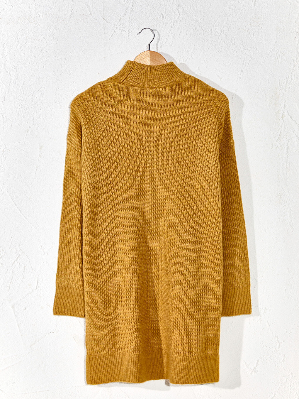 Standing Collar Long Sleeved Women's Tunic-2