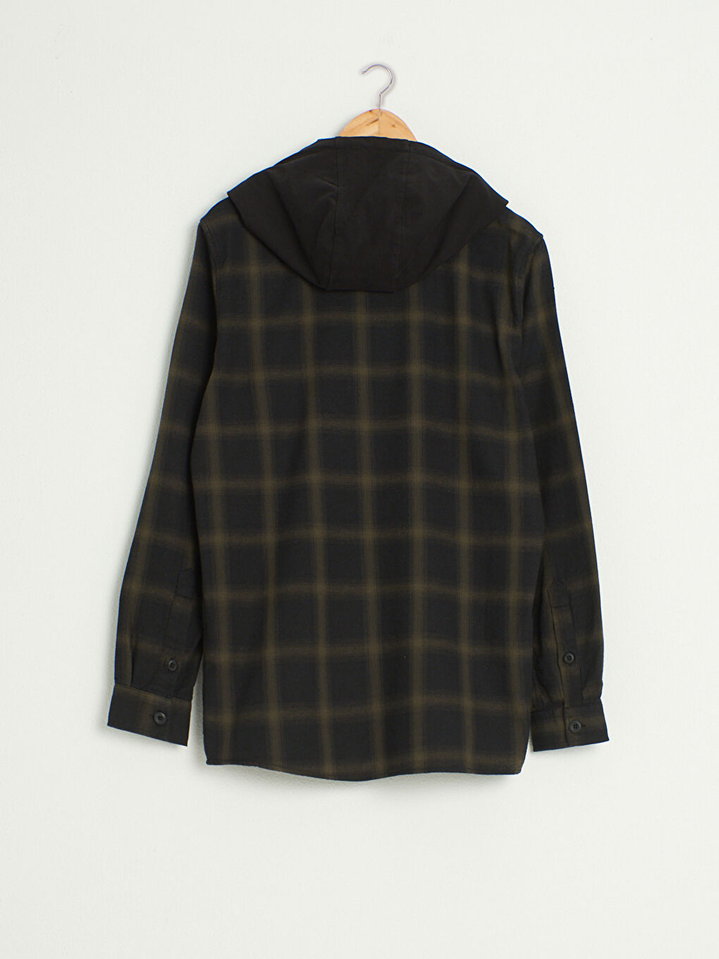 Тар пішім ұзын жең торлы текстуралы жейде-1