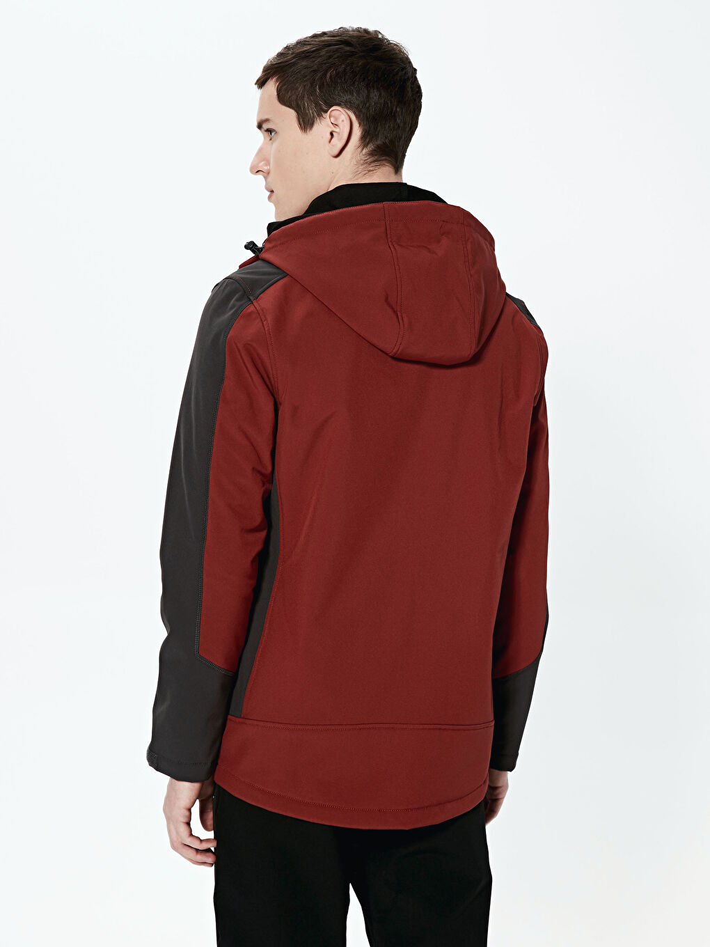 Standing Collar Hooded Men's Windbreaker-6