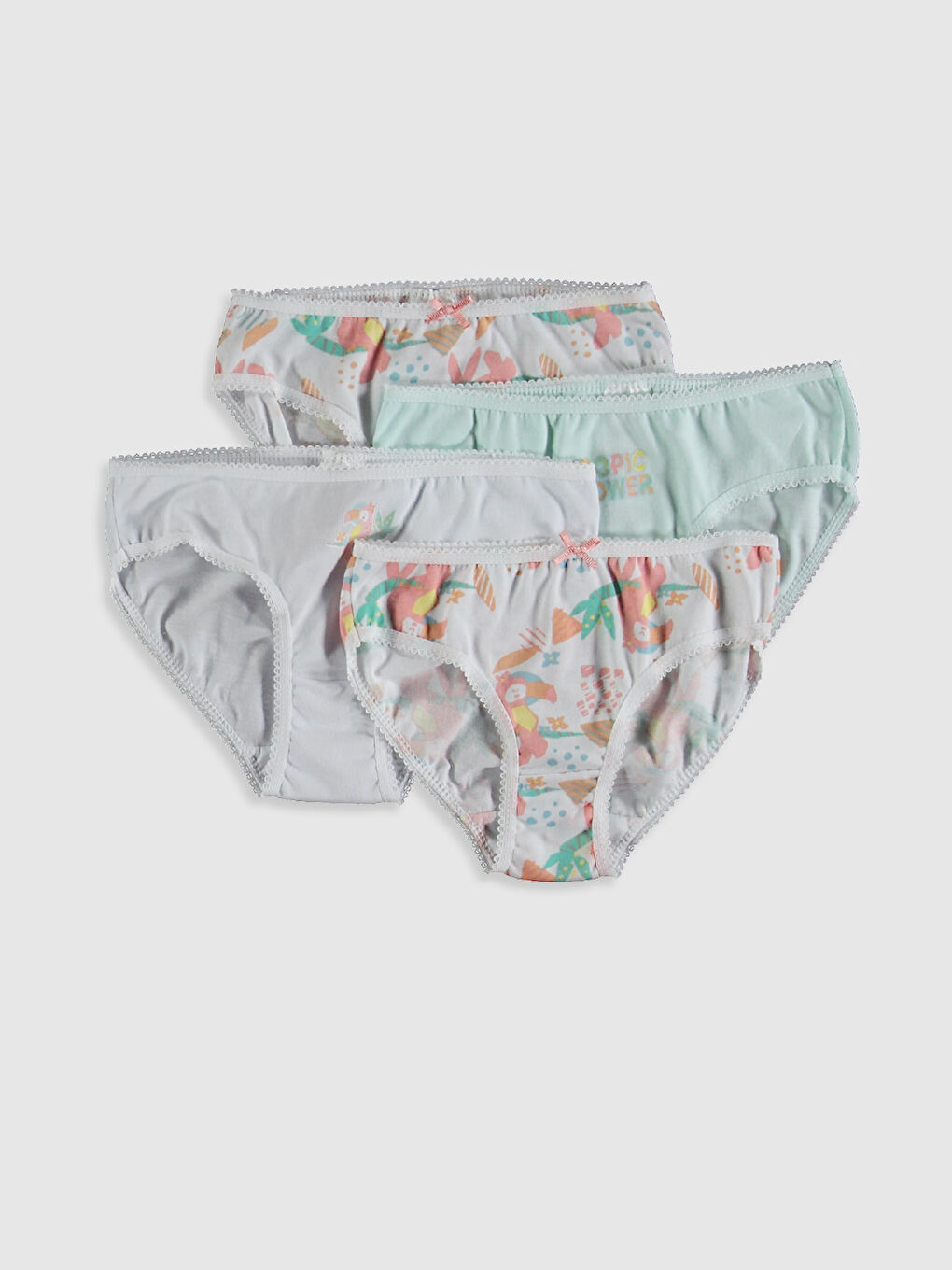 LCW Kids 4er-Pack Mädchen Baumwollslips -0W5592Z4-E5X