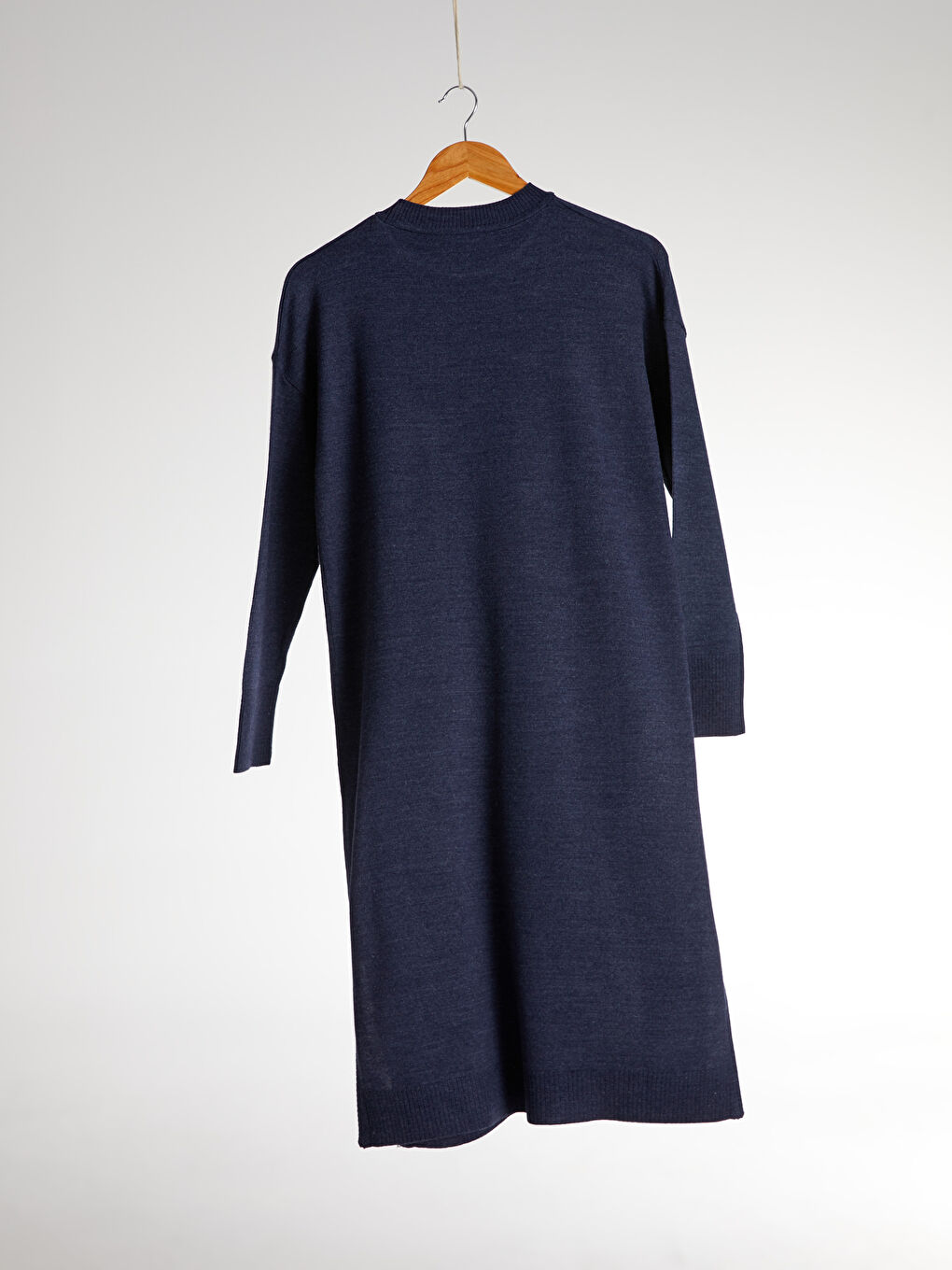 Туніка Жіноча В'язана Приталена З Довгим Рукавом І Круглим Вирізом-2