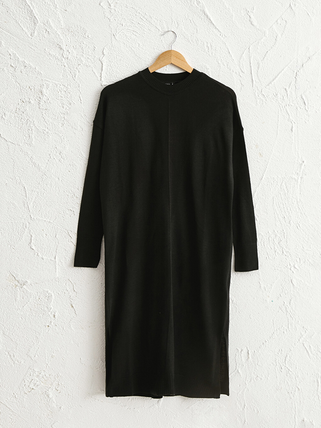 Crew Neck Long Sleeve Women Slim Knitwear Tunic
