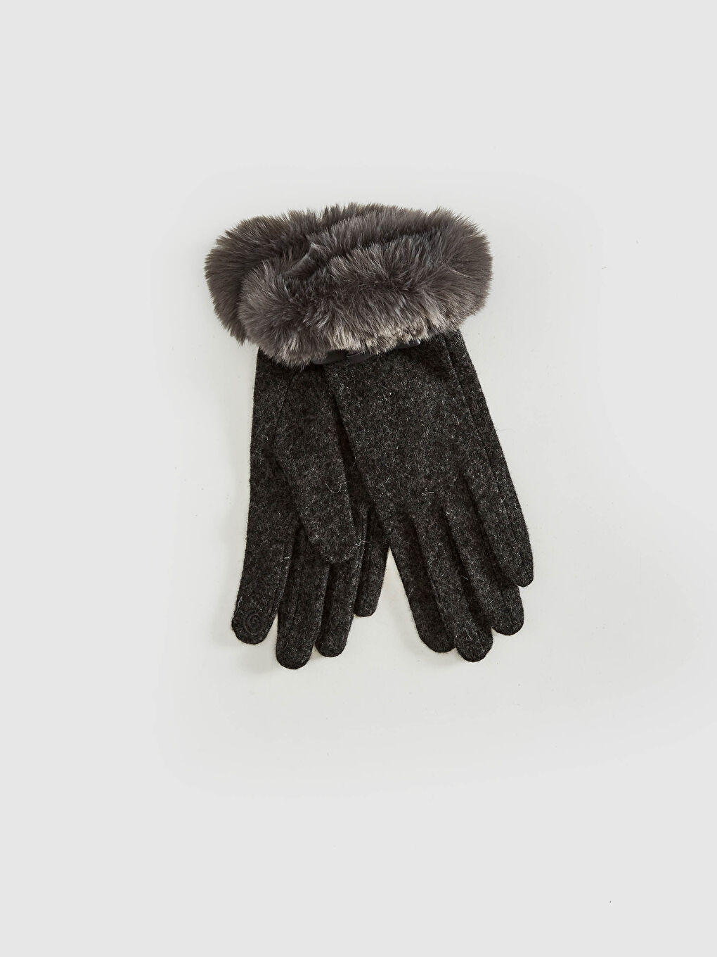 Antrasit Kadın Dokunmatik Detaylı Eldiven