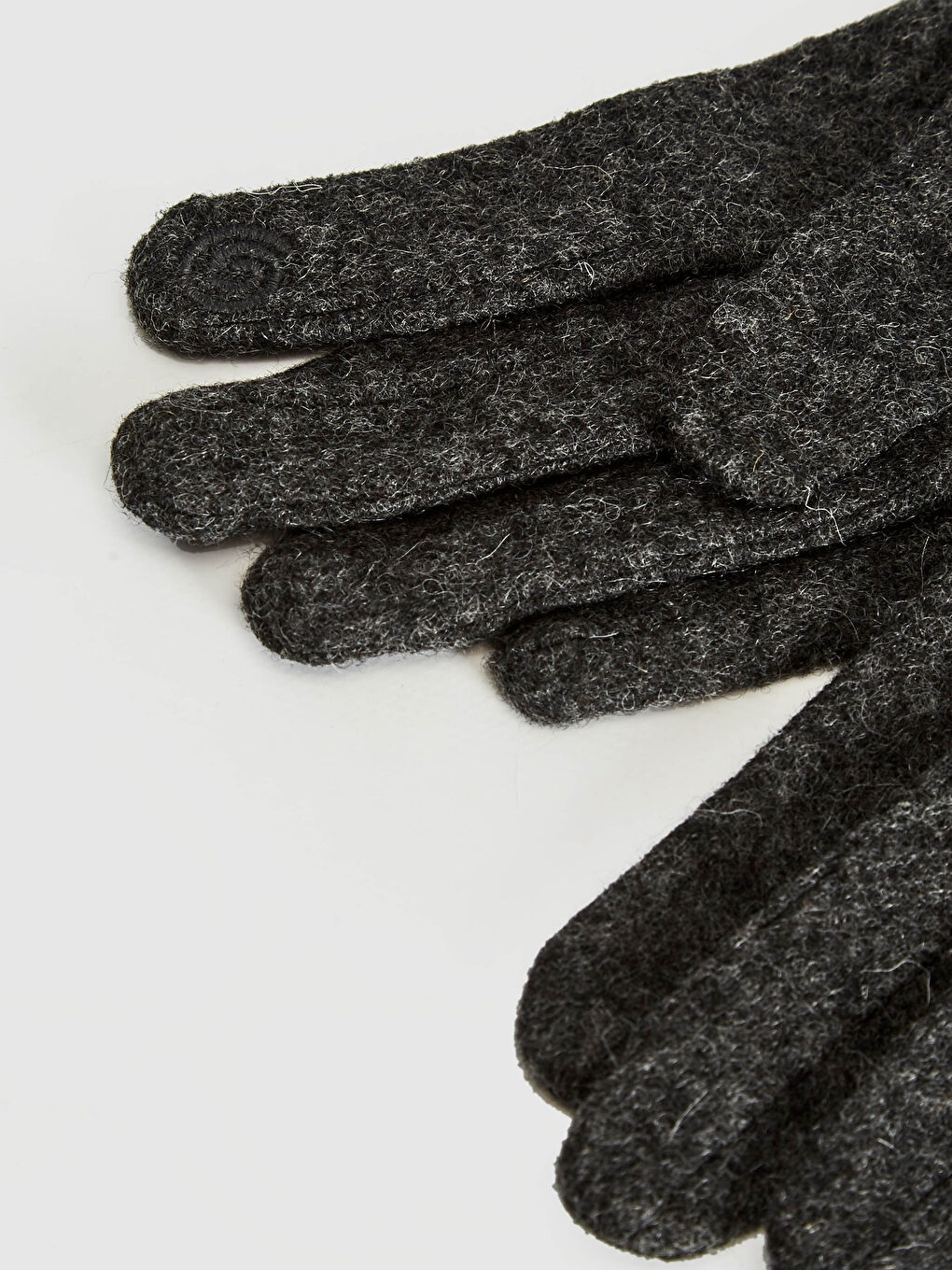 Antrasit Kadın Dokunmatik Detaylı Eldiven-2