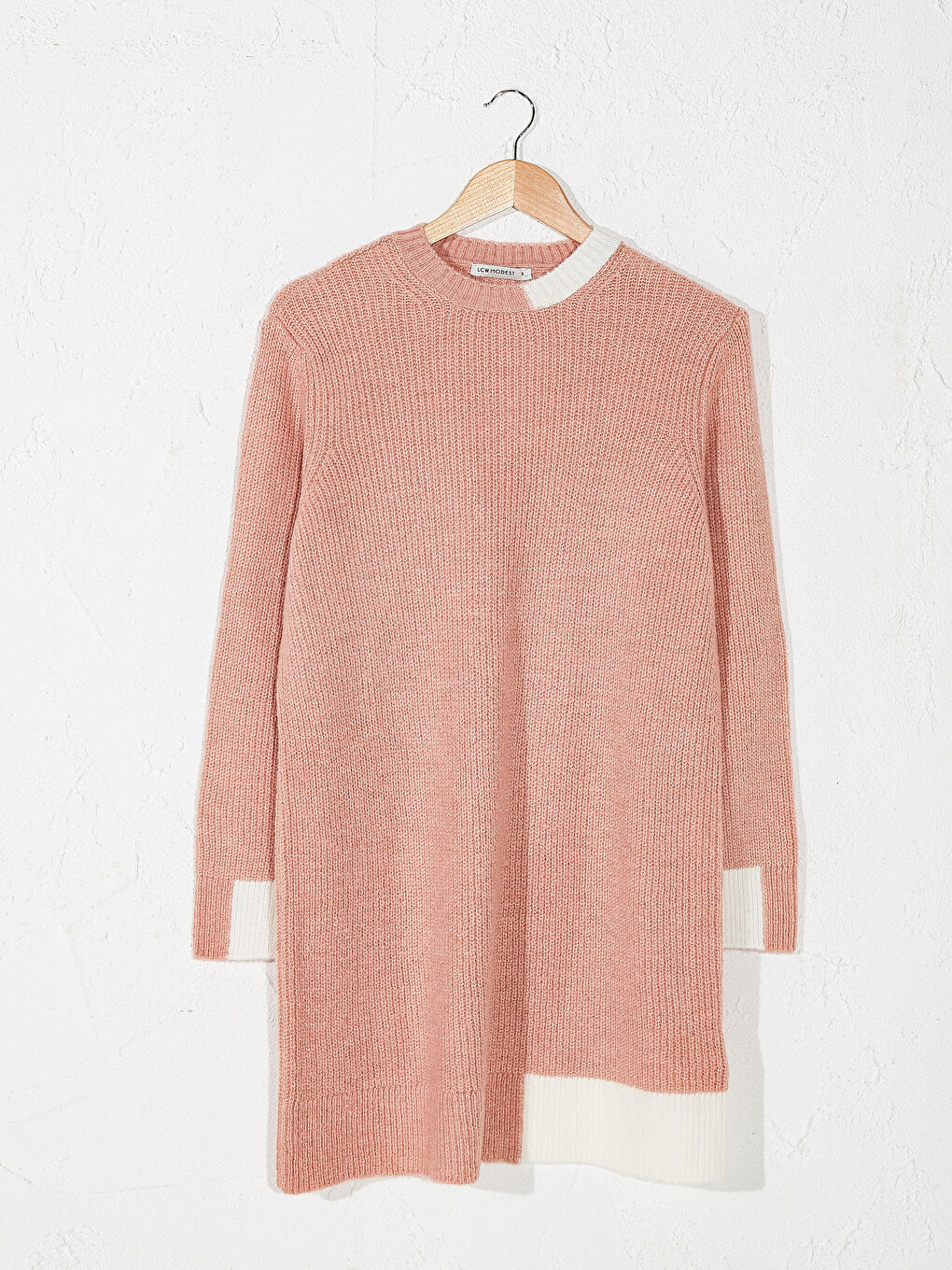 Туника из трикотажа с цветовым блоком