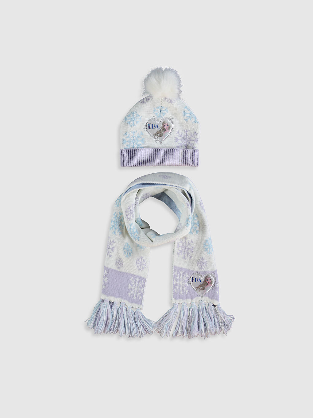 Elsa Patterned Scarf and Beanie