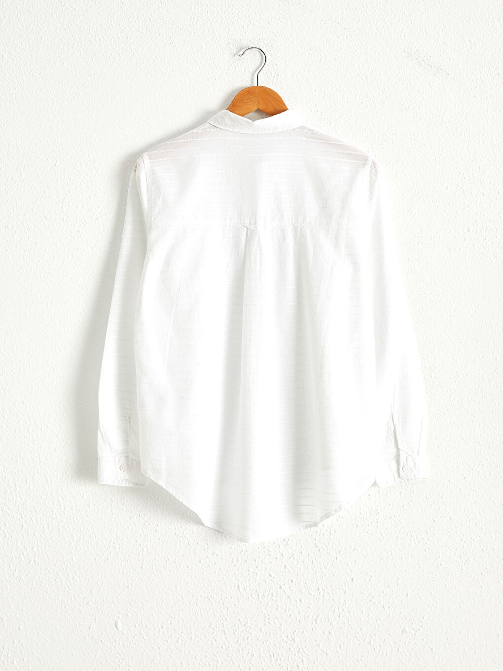 LCW Vision Plain Cotton Poplin Shirt -0W5730Z8-LJX