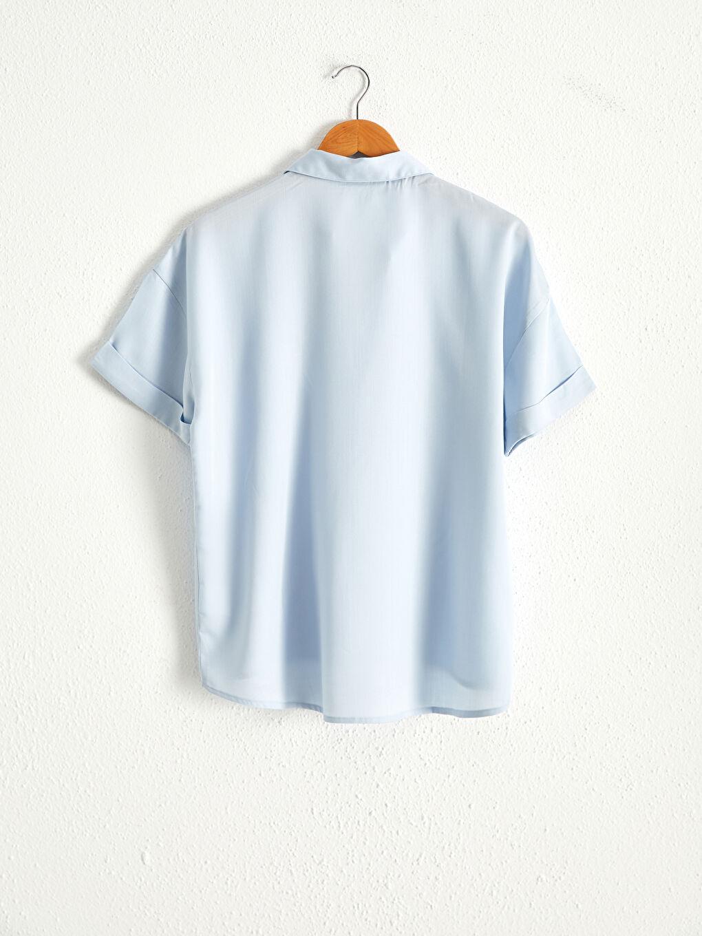 Блузка из лиоцелла с отложным воротником-2