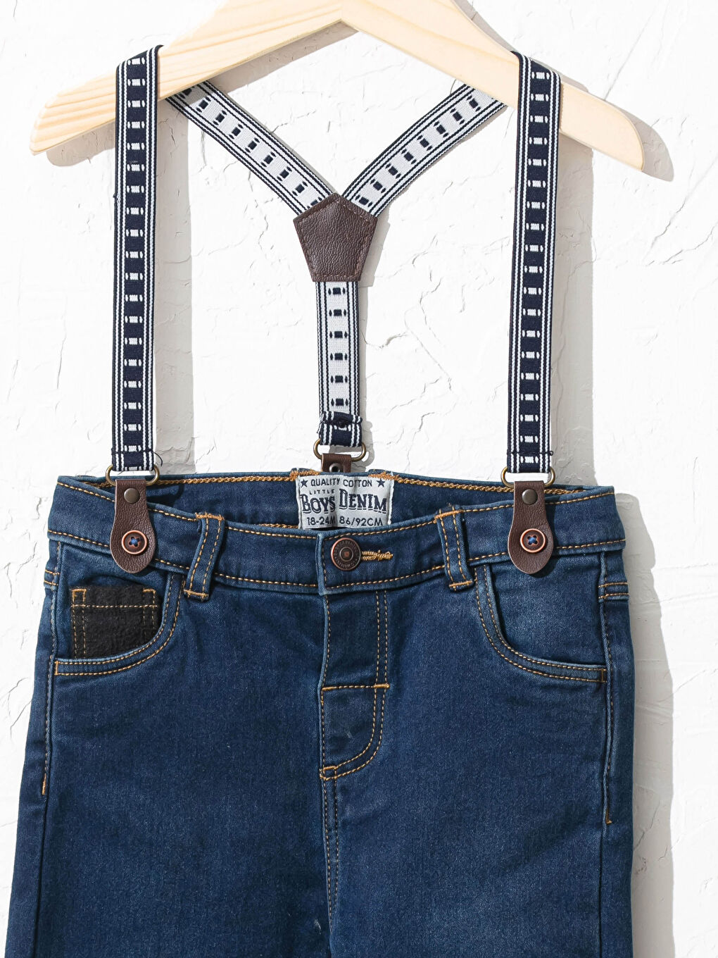 LCW baby Baby Jungen Jeanshose und Hosenträger -0W5761Z1-309