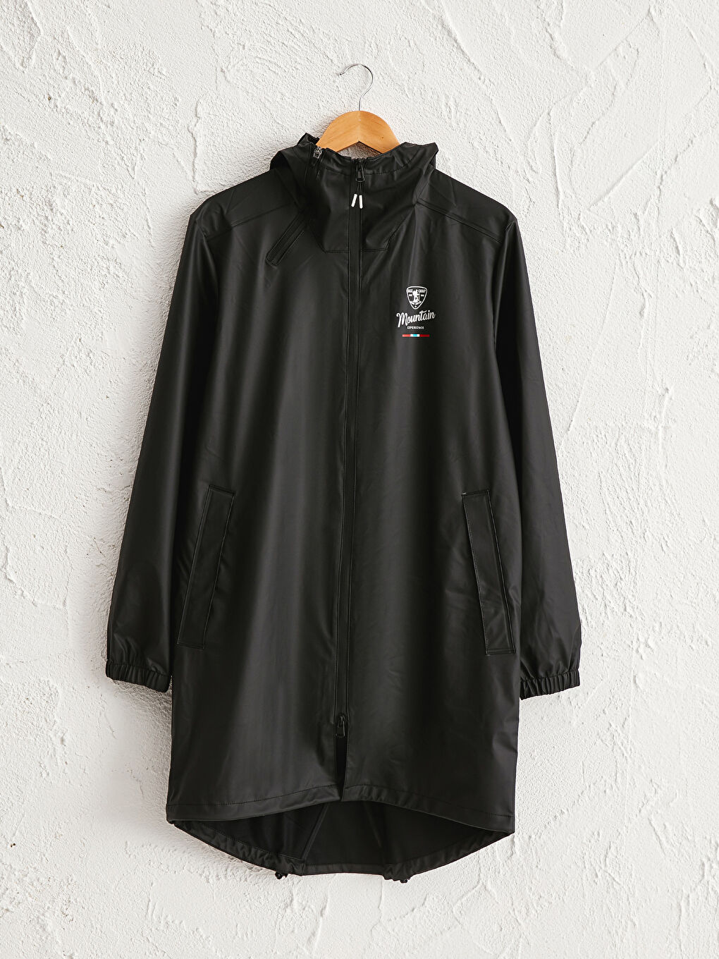 Regular Fit Hooded Men's Raincoat-7