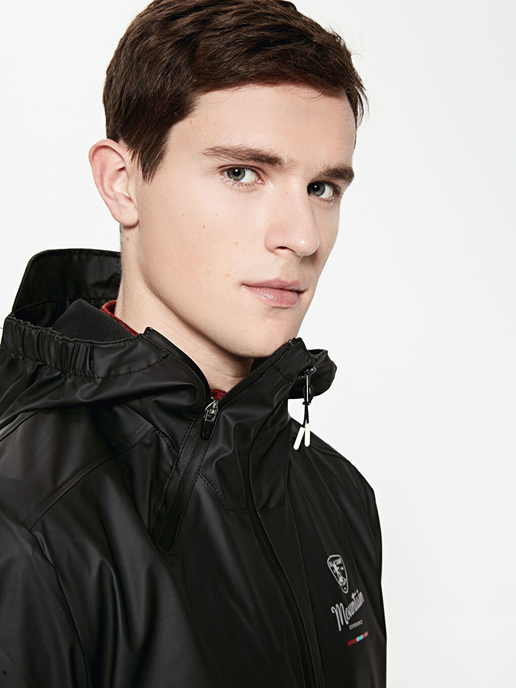 Regular Fit Hooded Men's Raincoat-5