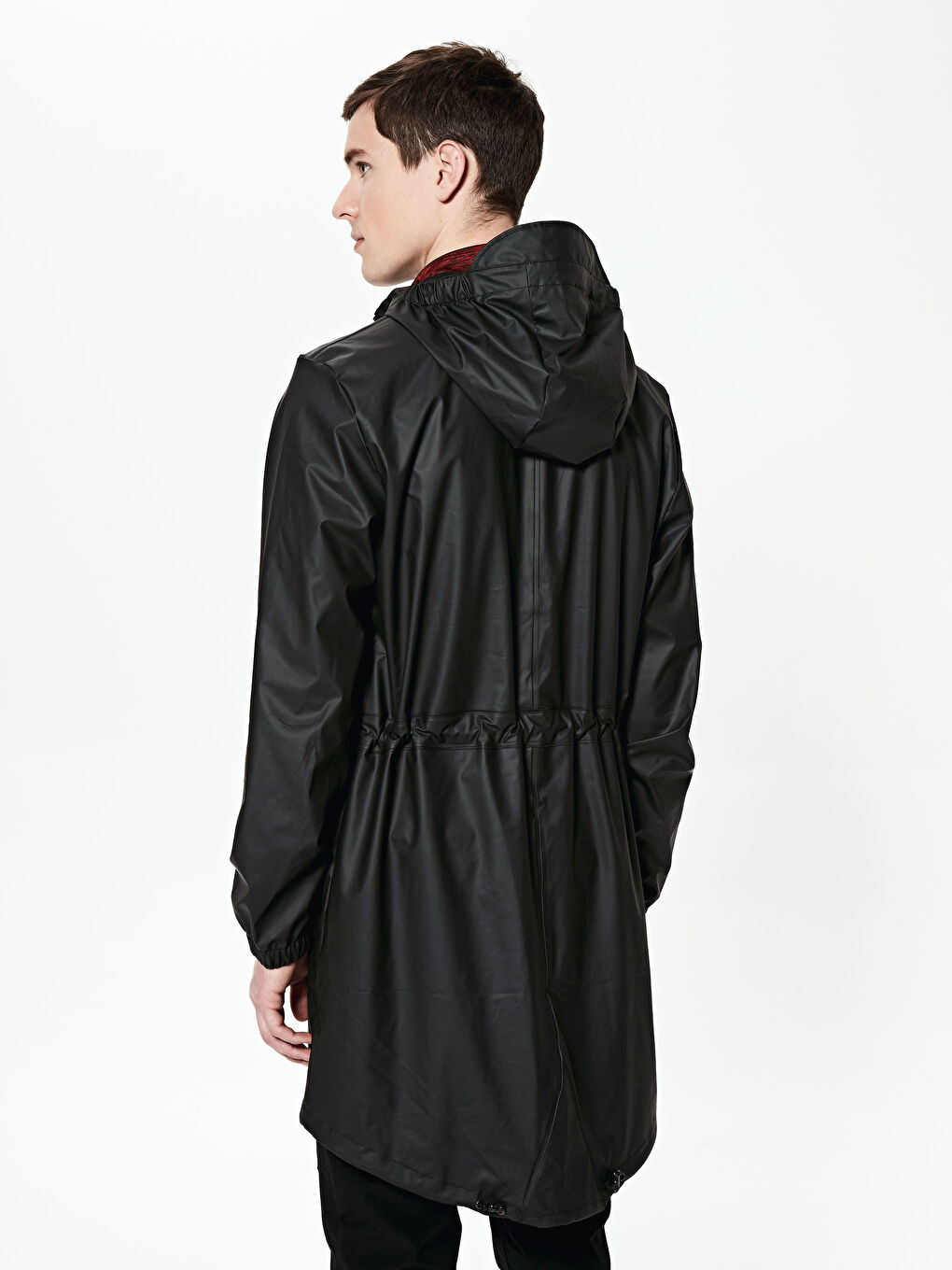 Regular Fit Hooded Men's Raincoat-6