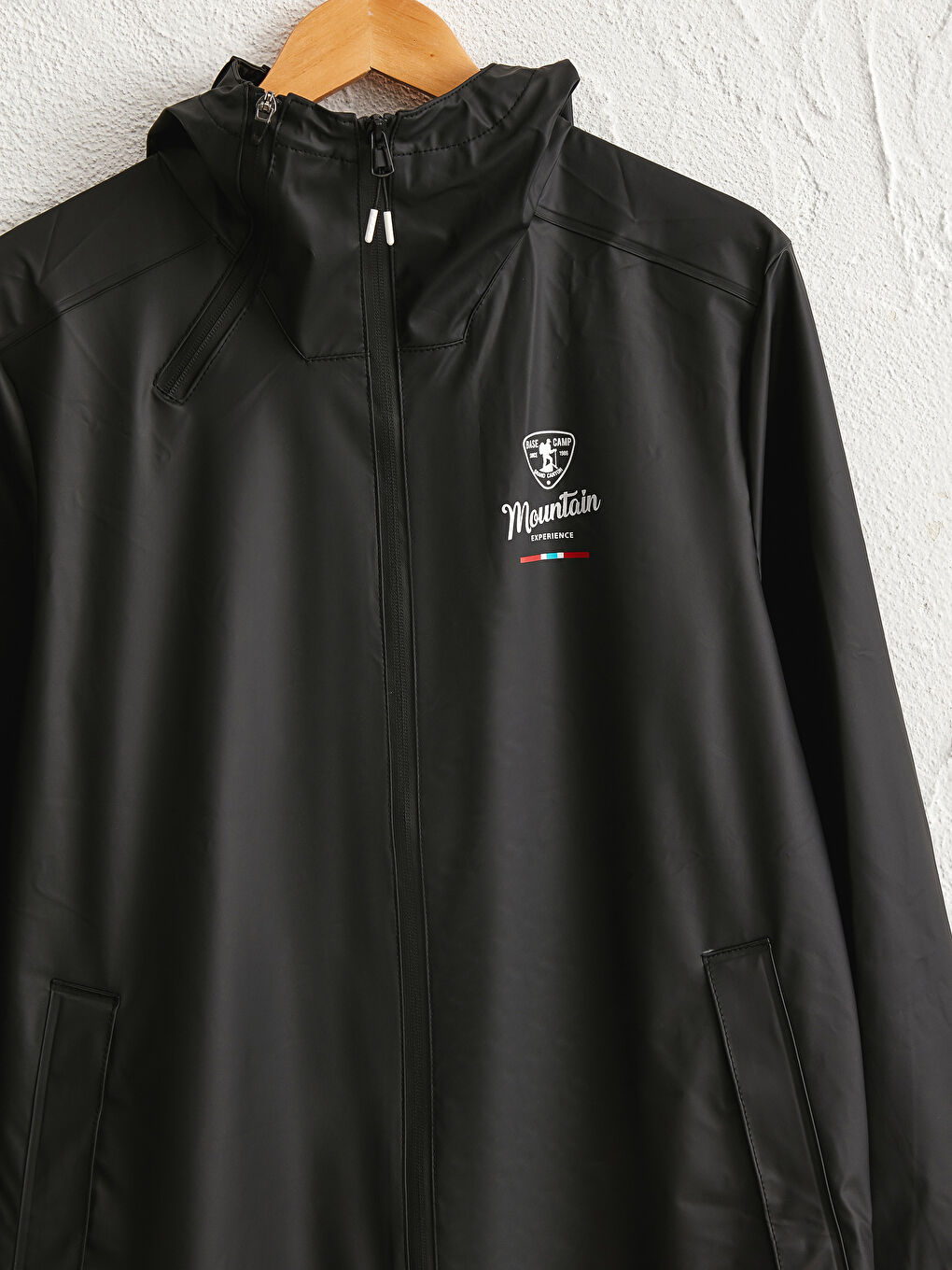 Regular Fit Hooded Men's Raincoat-9