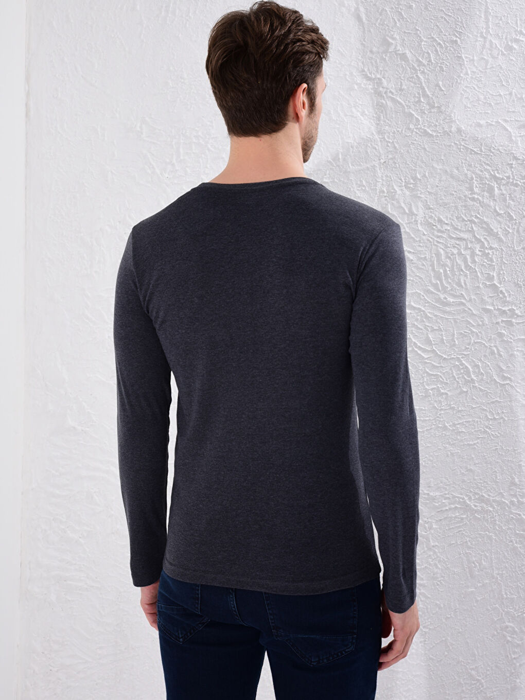 Crew Neck Basic Long Sleeve T-Shirt-3