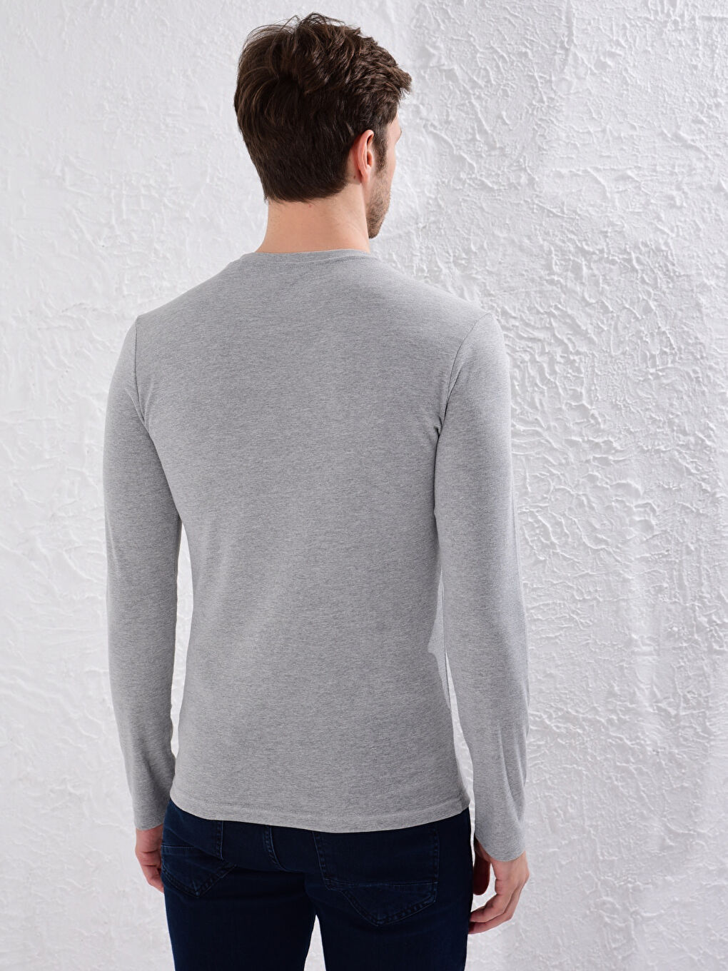 Crew Neck Basic Long Sleeve T-Shirt-3