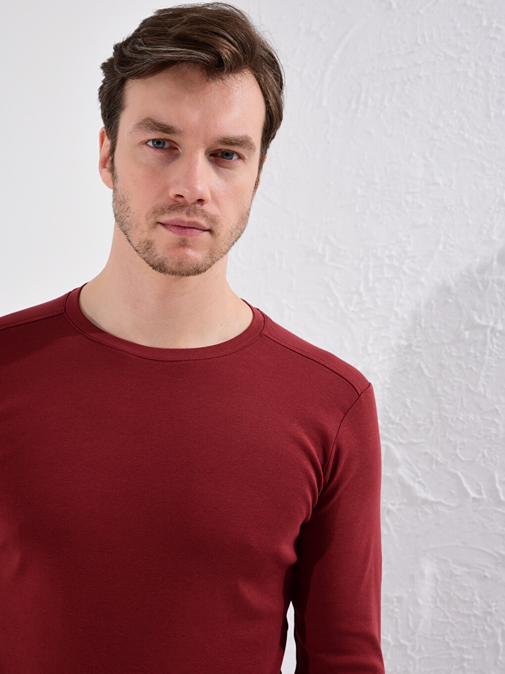 Crew Neck Basic Long Sleeve T-Shirt-4