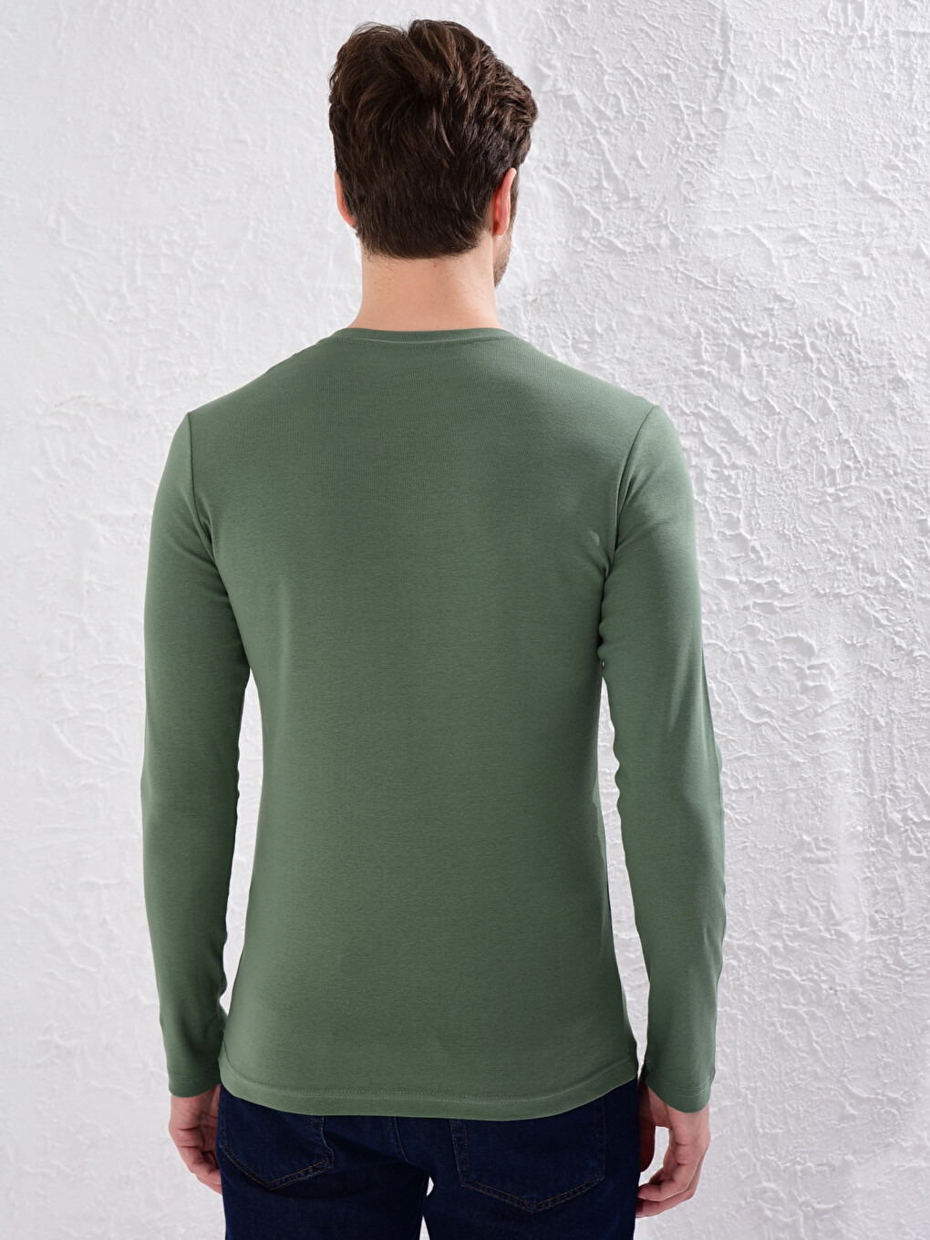 Crew Neck Basic Long Sleeve T-shirt-2