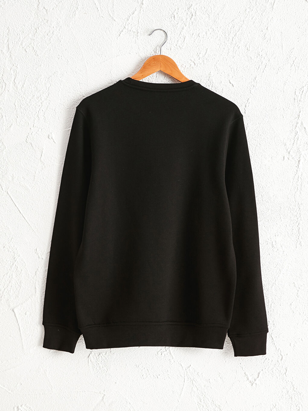 Comfortable Fit Crew Neck Basic Sweatshirt-1