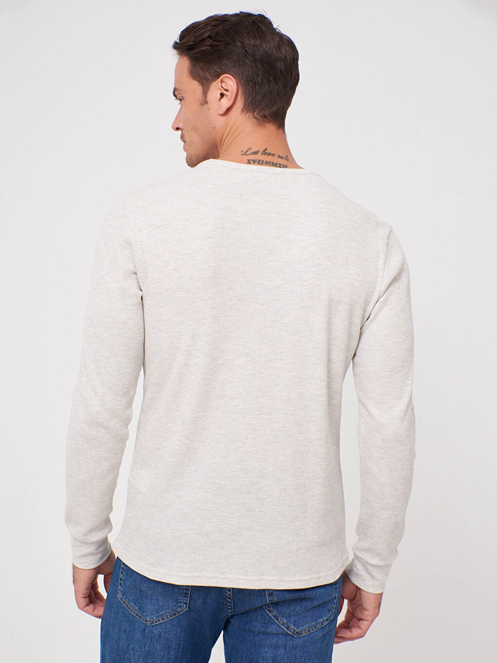 Crew Neck Long Sleeve Basic T-Shirt-3