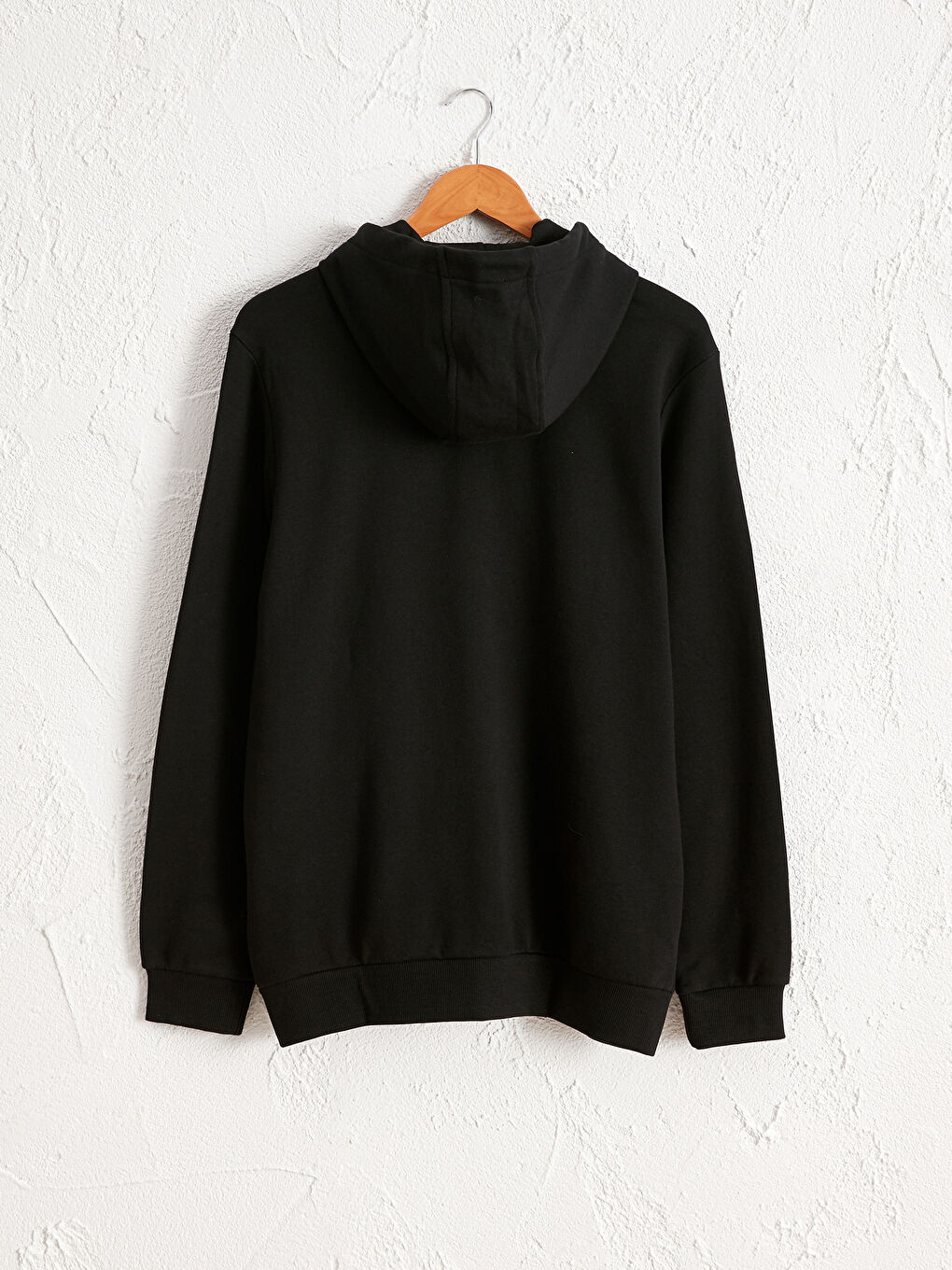 Slim Fit Zip-Down Cardigan with Hood-1