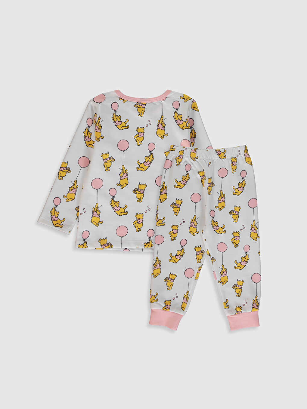 Ensemble de pyjama imprimé Winnie l'ourson pour bébé fille-1
