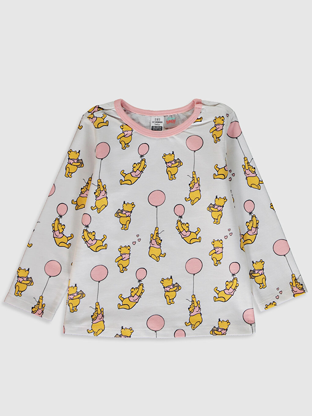 Ensemble de pyjama imprimé Winnie l'ourson pour bébé fille-2